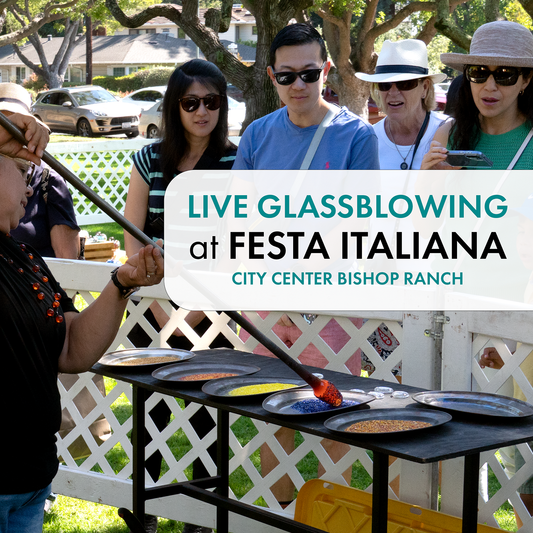 Live Glassblowing at Festa Italiana