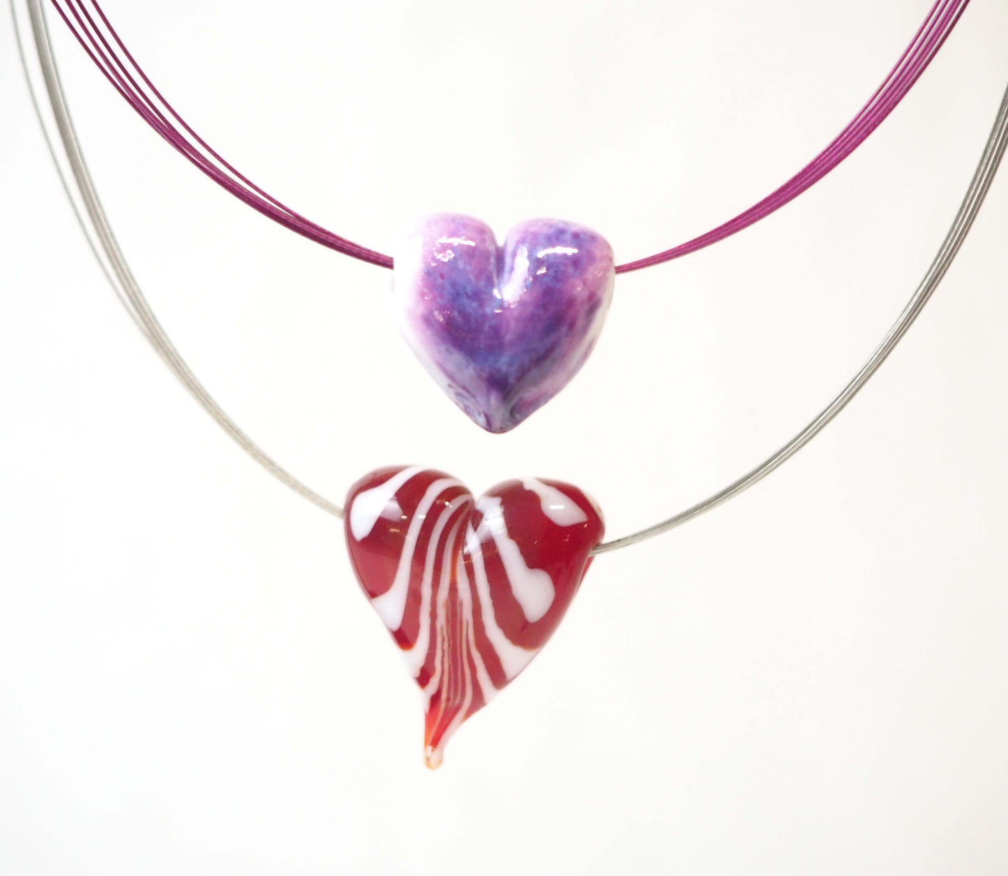 Flameworked Hearts (Soft Glass)