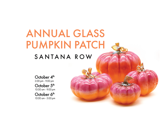 Santana Row Glass Pumpkin Patch