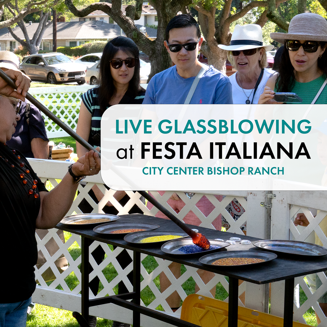 Live Glassblowing at Festa Italiana