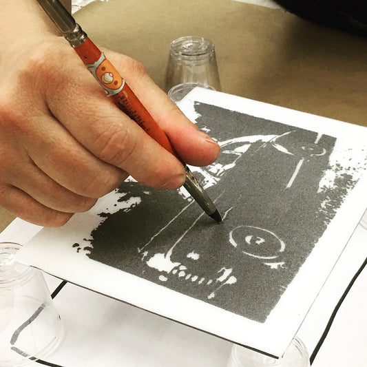"Mixing Glass with Printmaking" with Jen Blazina